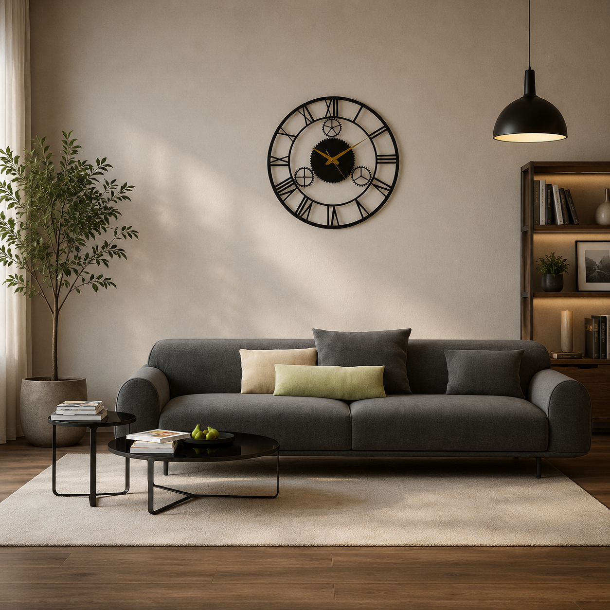 Attractive Gear Metal Wall Clock