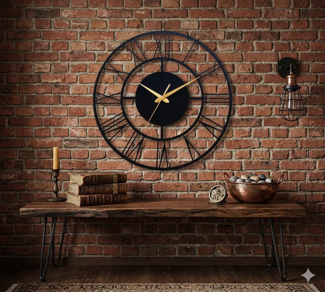 DESIGNER ROMAN METAL WALL CLOCK - Image 2