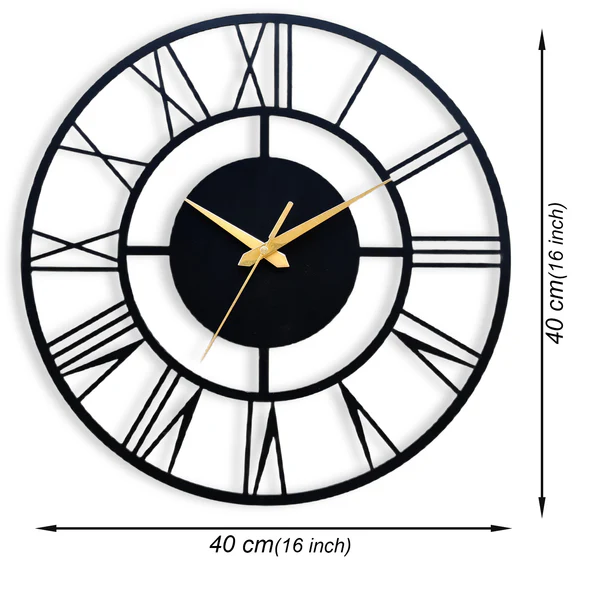 DESIGNER ROMAN METAL WALL CLOCK - Image 5