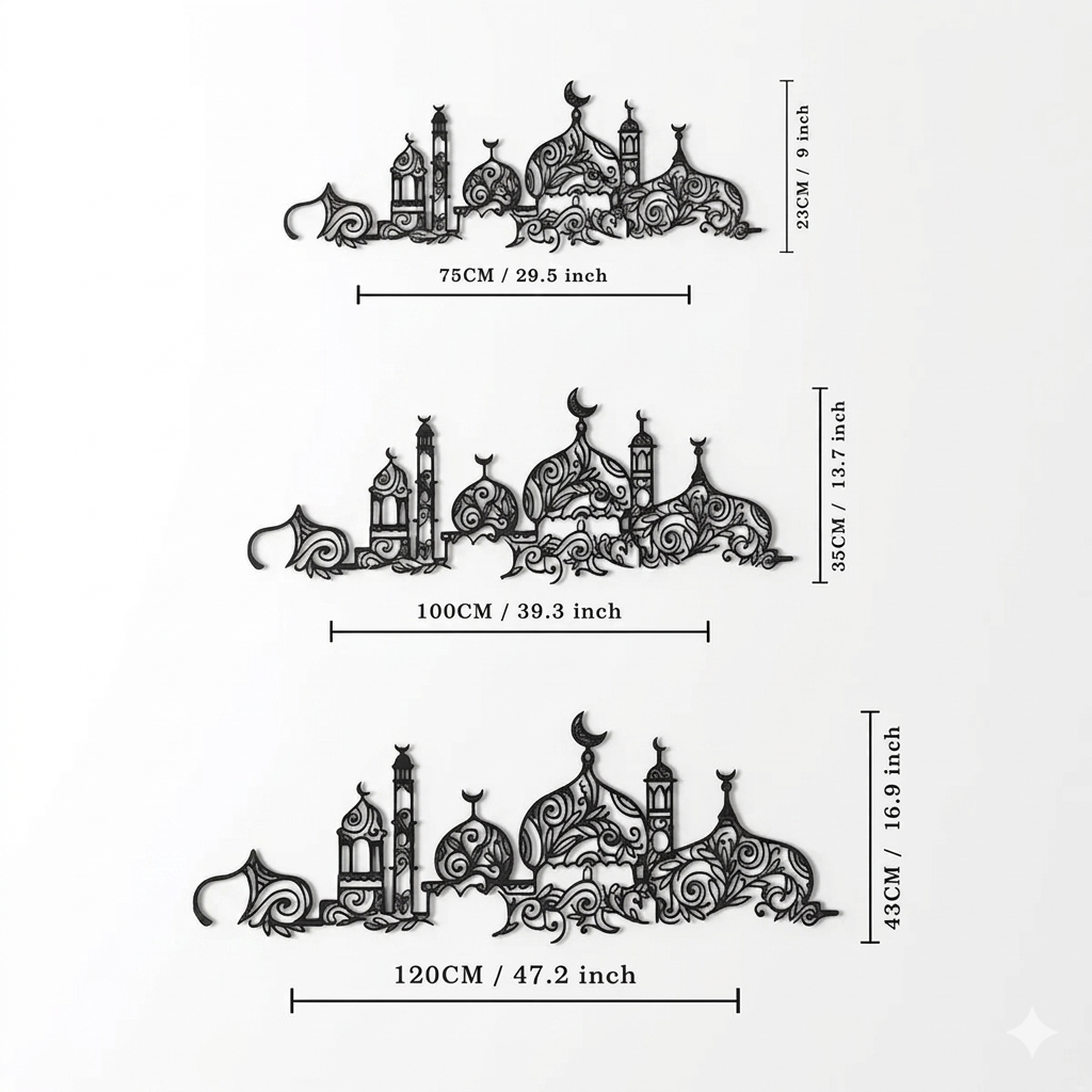 Masjid Metal Islamic Wall Art - Image 6