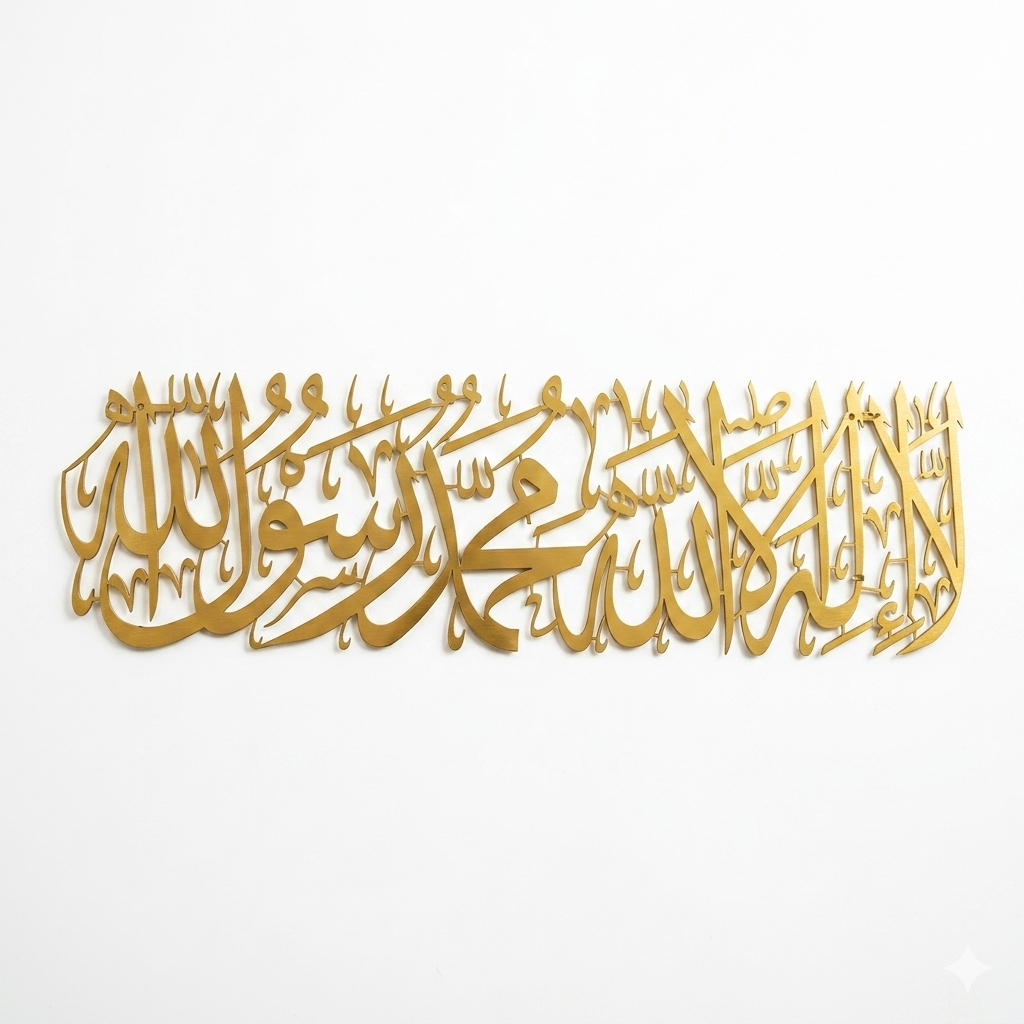 First Kalima Metal Islamic Wall Art - Image 4