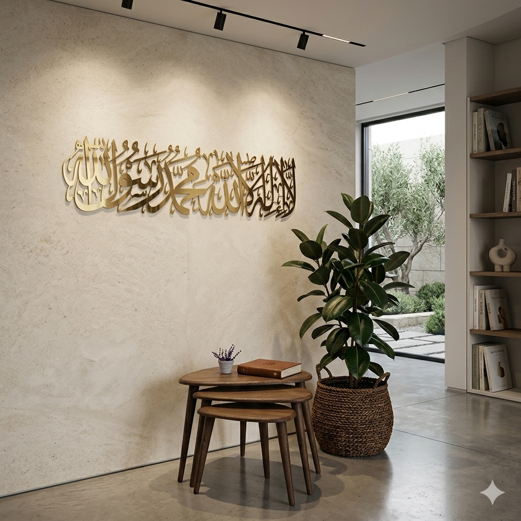 First Kalima Metal Islamic Wall Art - Image 3