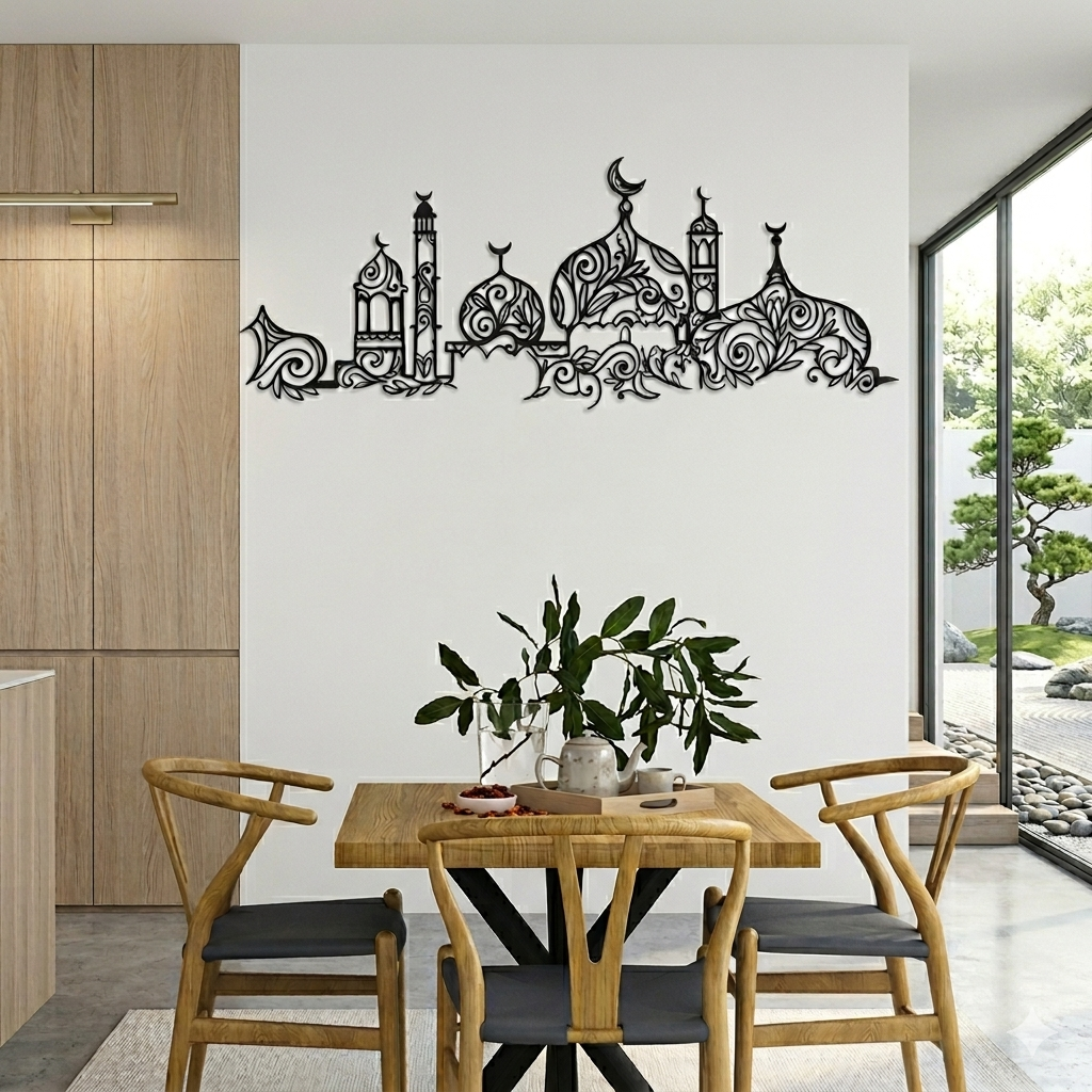 Masjid Metal Islamic Wall Art