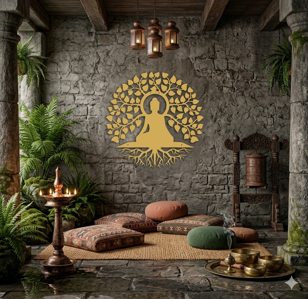 STYLISH DESIGN BUDDHA METAL WALL ART - Image 2