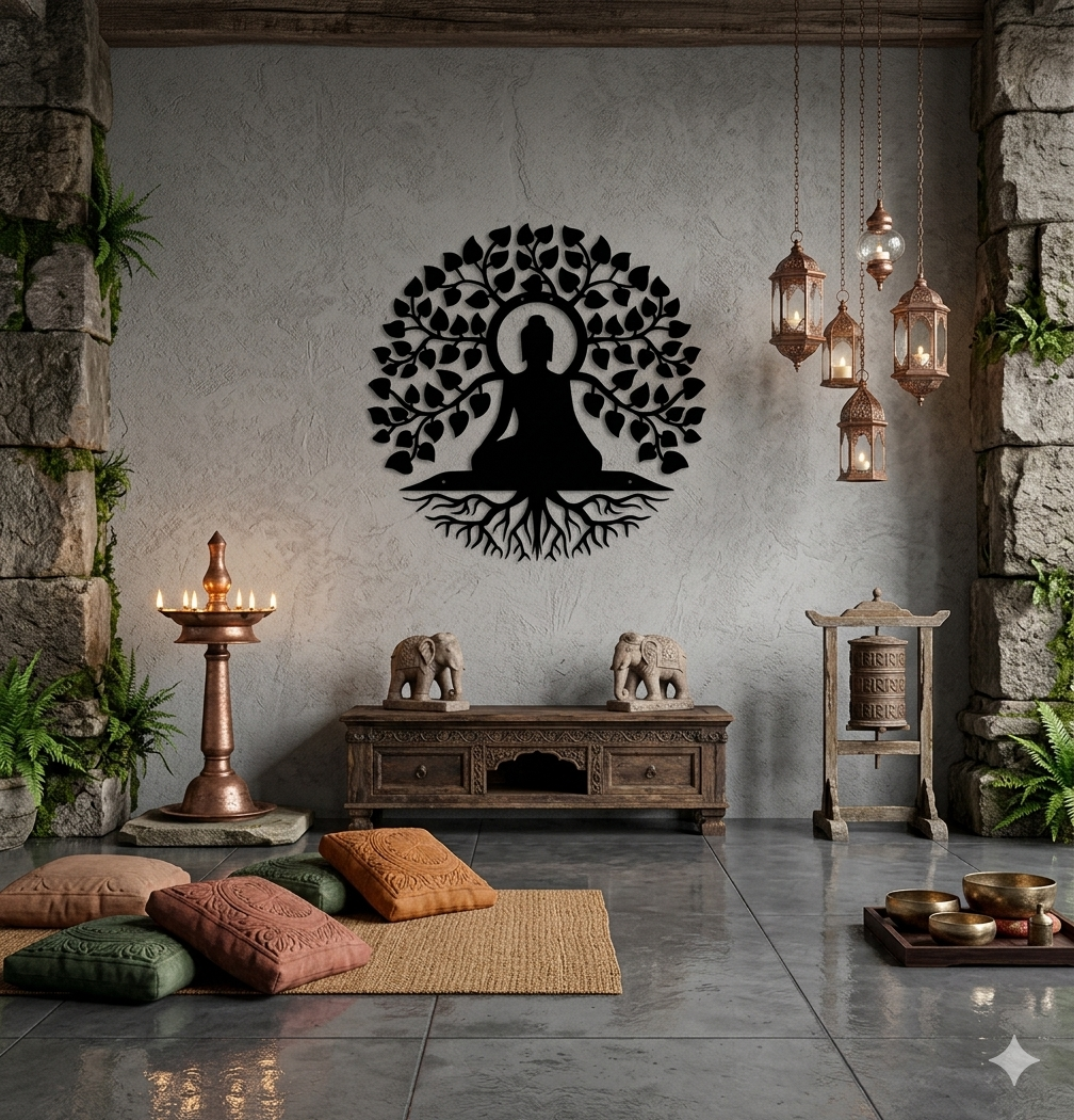 STYLISH DESIGN BUDDHA METAL WALL ART - Image 3