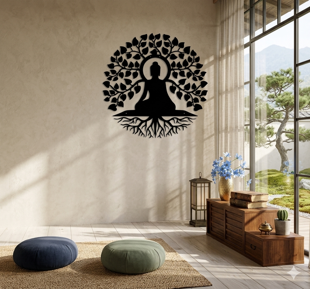 STYLISH DESIGN BUDDHA METAL WALL ART - Image 4