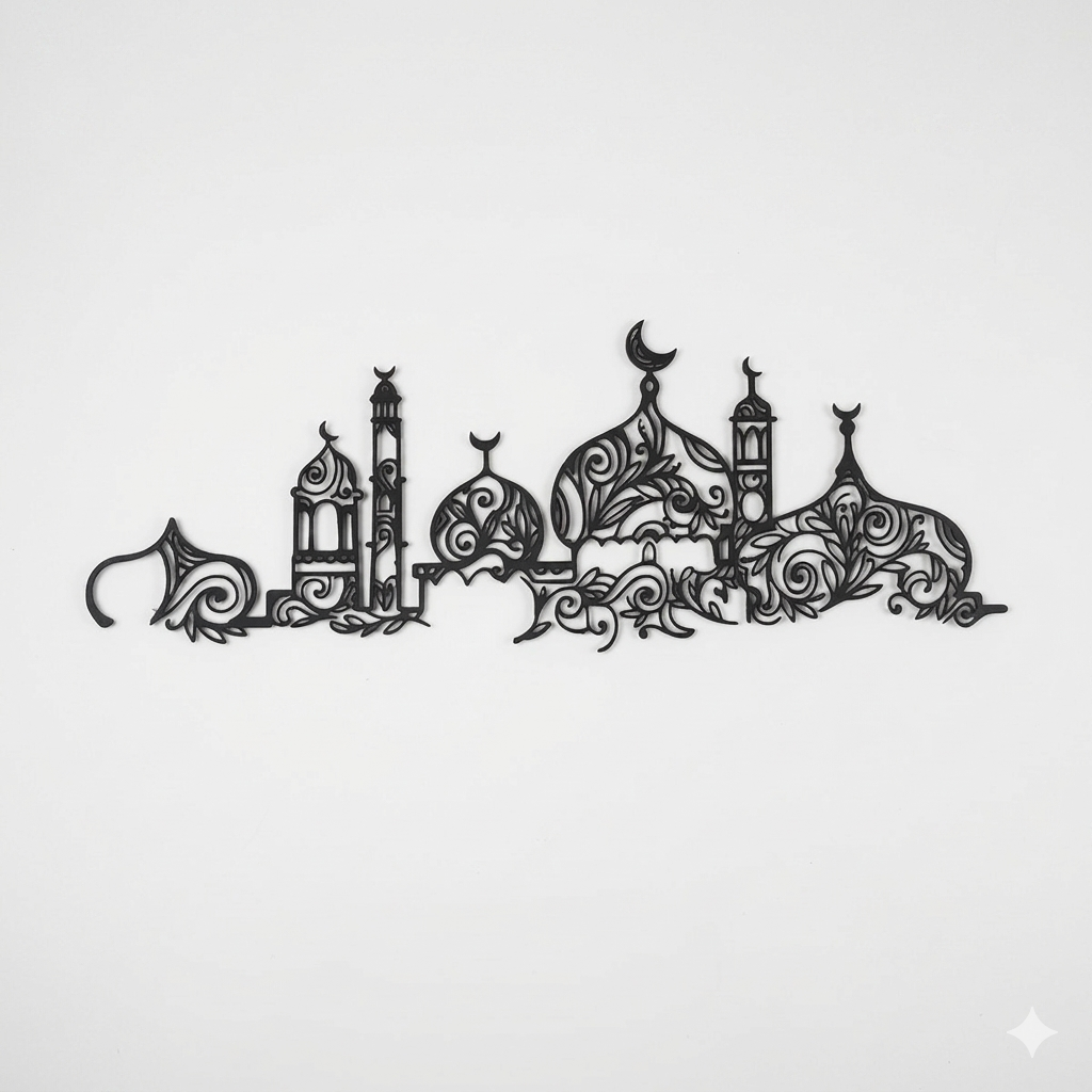 Masjid Metal Islamic Wall Art - Image 4
