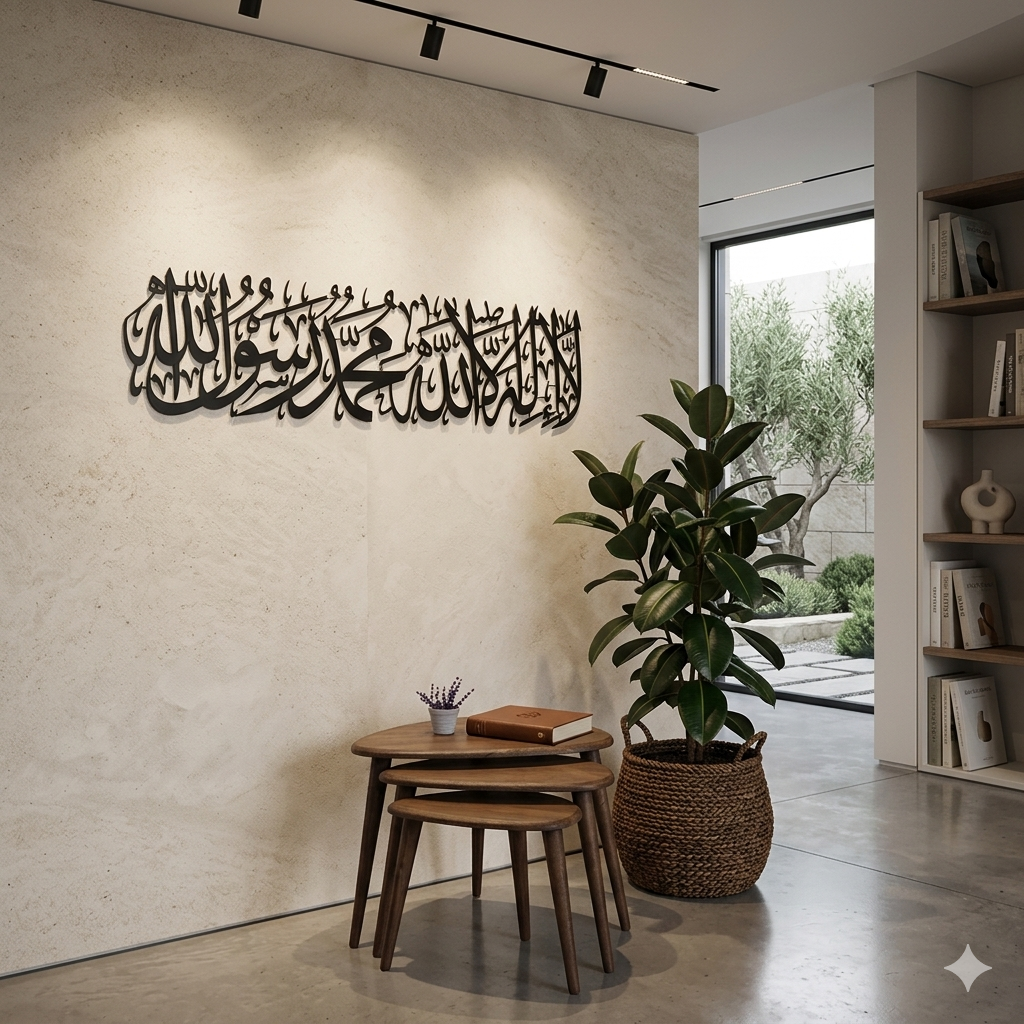 First Kalima Metal Islamic Wall Art